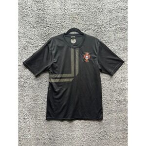 Portugal National Team 2013 Away #7 Ronaldo Short Sleeve Jersey Black‎ Size XL